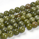 Taiwán jade natural de hebras de perlas redondo G-J276-08-8mm-1