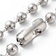 304 Stainless Steel Ball Chain Necklace & Bracelet Set STAS-D181-02P-02A-4