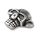 Tibetan Style 304 Stainless Steel Connector Charms STAS-D014-25AS-2