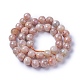 Galvaniser des perles de pierre de soleil naturelles G-F627-03-D01-2