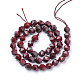 Chapelets de perles en jaspe rouge naturel G-S149-34-6mm-3