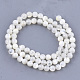 Perles de coquillage blanc naturel SHEL-T012-49C-2