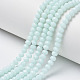 Opaque Solid Color Glass Beads Strands X-EGLA-A034-P8mm-D06-1
