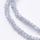 Chapelets de perles en verre électroplaqué X-GLAA-F078-PL04-3