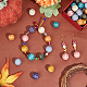 ARRICRAFT 64Pcs 8 Colors Plating Acrylic Beads KY-AR0001-17-4
