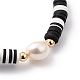 Verstellbare Nylonschnur geflochtenen Perlen Armbänder BJEW-JB05490-02-2