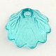 Transparent Acrylic Flower Bead Caps X-TACR-Q004-M01-2