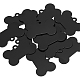 ベネクレアアルミペンダント  ペットタグ  骨の形状  ブラック  25x38x1mm  穴：3mm  30個/箱 ALUM-BC0001-56-4
