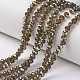 Electroplate Transparent Glass Beads Strands EGLA-A034-T2mm-S05-1