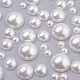 Cabujones de perlas de imitación de plástico ABS SACR-MSMC0002-04-1