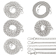Wadorn 5 pz 5 stili lega e cinturini per borsa a catena in ferro DIY-WR0003-11-1