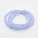 108 perles mala bijoux bouddhiste agate pourpre ronde perles colliers de prière élastiques NJEW-E017-01-1