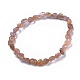Bracelets extensibles en perles de quartz rutile rouge naturel BJEW-K213-48-2