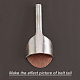 Ahandmaker 2 pieza 2 estilos 45 # herramienta de artesanía en cuero de acero TOOL-GA0001-30P-5