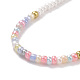 Chaînes de perles de taille élastique en perles de rocaille de verre NJEW-C00021-01-4