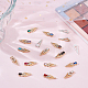 Olycraft 36 pièces 18 styles breloques à ongles avec flèches goutte breloques nail art triangle creux breloques à ongles alliage strass cabochons nail art décoration accessoires pour décorations d'ongles bricolage artisanat MRMJ-OC0003-52-5
