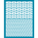 Olycraft 10x12.7cm argilla stencil cestino del tessuto del modello schermo di seta per argilla polimerica piccolo tessuto schermo di seta stencil maglia di trasferimento stencil semplice tema maglia stencil per argilla polimerica creazione di gioielli DIY-WH0341-262-1