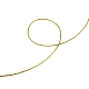 編組非弾性ビーズ糸  メタリック糸  刺しゅう糸  ゴールデンロッド  0.6mm  約10.93ヤード（10m）/ロール X-EW-N001-05-7