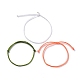 Ensemble de bracelets en nylon simple BJEW-JB07376-03-1