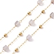 Chaînes de perles carrées d'améthyste naturelle AJEW-SZ0002-43I-1