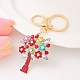 Porte-clés en alliage strass&nbsp;PW-WG37120-01-1