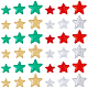 Superfindings 120 piezas 12 estilo estrella de Navidad tela no tejida accesorios de adorno DIY-FH0005-71-1