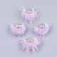 Décorations pendantes de pompon en fausse fourrure de vison FIND-T040-03-1