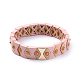 (vente d'usine de fêtes de bijoux) bracelets élastiques en carreaux BJEW-K004-16A-2