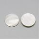 Natural White Shell Mother of Pearl Shell Cabochons SSHEL-R042-08-2