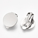 304 Stainless Steel Clip-on Earring Findings X-STAS-T045-33D-P-2