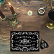Set di tavole da divinazione per rabdomanzia a pendolo DJEW-WH0324-049-6
