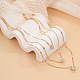 Модное многослойное винтажное ожерелье с подвеской в форме сердца в виде пентаграммы - цепочка на ключицу ST8084823-1