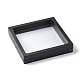 Scatola di esposizione quadrata trasparente per gioielli con sospensione a film sottile CON-YW0001-37-2