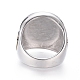304 anello con sigillo in acciaio inossidabile per uomo RJEW-D073-09-ASG-3