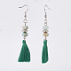 Natural Malaysia Jade and Green Aventurine Jewelry Sets SJEW-JS00952-02-4