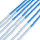 2 brins de perles de verre transparent de couleurs&nbsp;GLAA-G093-01G-1