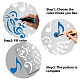 GORGECRAFT 2 Styles Metal Musical Notes Stencil Templates Reusable Stainless Steel Drawing Journal Stencil for Painting on Wood Wall Canvas Pyrography Engraving DIY-WH0378-007-4