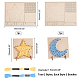 Pandahall Elite 2sets Star & Moon 3D DIY Nail String Art Kit Kunsthandwerk für Erwachsene DIY-PH0002-87-4