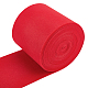 DIYクラフト用品不織布刺繍針フェルト  レッド  140x3mm  約6m /ロール DIY-WH0156-92S-1