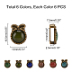 Amuletos deslizantes de aleación pandahall elite PALLOY-PH0001-58AB-2