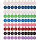 90 Stück 9 Farben Legierung Emaille Anhänger ENAM-SZ0001-54D-8