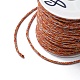 綿編み糸  スプールで  ラウンド  チョコレート  1.2mm  約21.87ヤード（20m）/ロール OCOR-B003-01A-08-2