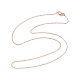 Brass Chain Necklaces MAK-L009-03RG-3
