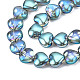 Electroplate Glass Beads Strands EGLA-N008-004-3