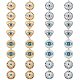 32 pièces 8 pendentifs en émail en alliage de placage de style FIND-SZ0006-02-1