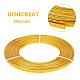 BENECREAT 10m 5mm Wide Gold Flat Jewelry Craft Wire 18 Gauge/1mm Andozied Aluminum Wire for Bezel AW-BC0003-12B-1