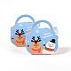 Bolsas de regalo de papel navideñas con renos y muñecos de nieve. CON-F008-03-3