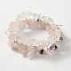 Multi-strand Gemstone Chips Stretch Bracelets BJEW-PH00610-02-2