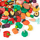 Kissitty 樹脂デコデンカボション  模造果物と野菜  ミックスカラー  19x20x9mm  4個/スタイル  80個/袋 CRES-KS0001-04-3