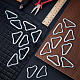 CHGCRAFT 24Pcs Buckles V-Shaped Ring Triangle Ring for Strap Craft DIY Trampoline Replacement Parts Bag Trampoline Mat Craft FIND-CA0005-45-4